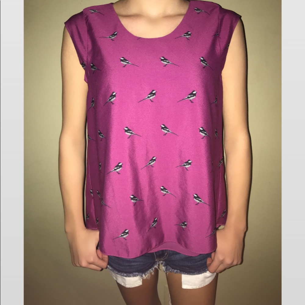 Open back blouse